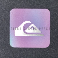 Custom 3D TPU Reflective Rainbow Logo Quicksilver Silver