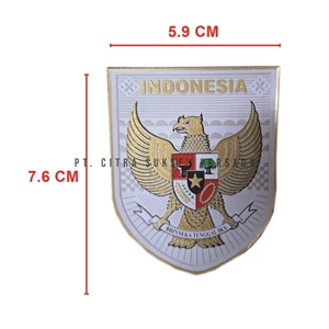 White Background Garuda Logo 3D TPU Emboss