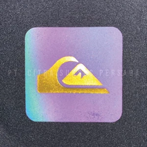 Quicksilver 3D TPU Reflective Logo Label Rainbow Model